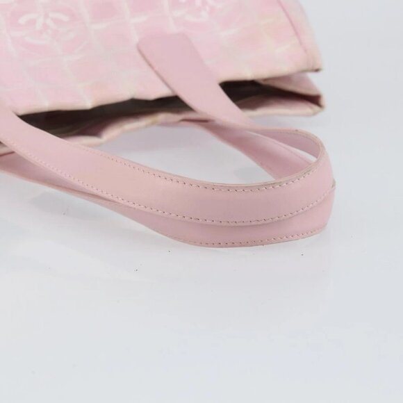 CHANEL New travel line Tote Bag Nylon Pink CC - Picture 8 of 16